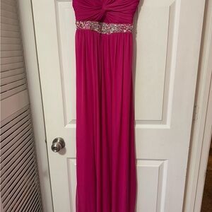 Pink Strapless Dress